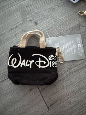 Disney Black Mini Tote Keychain with Colors Collection